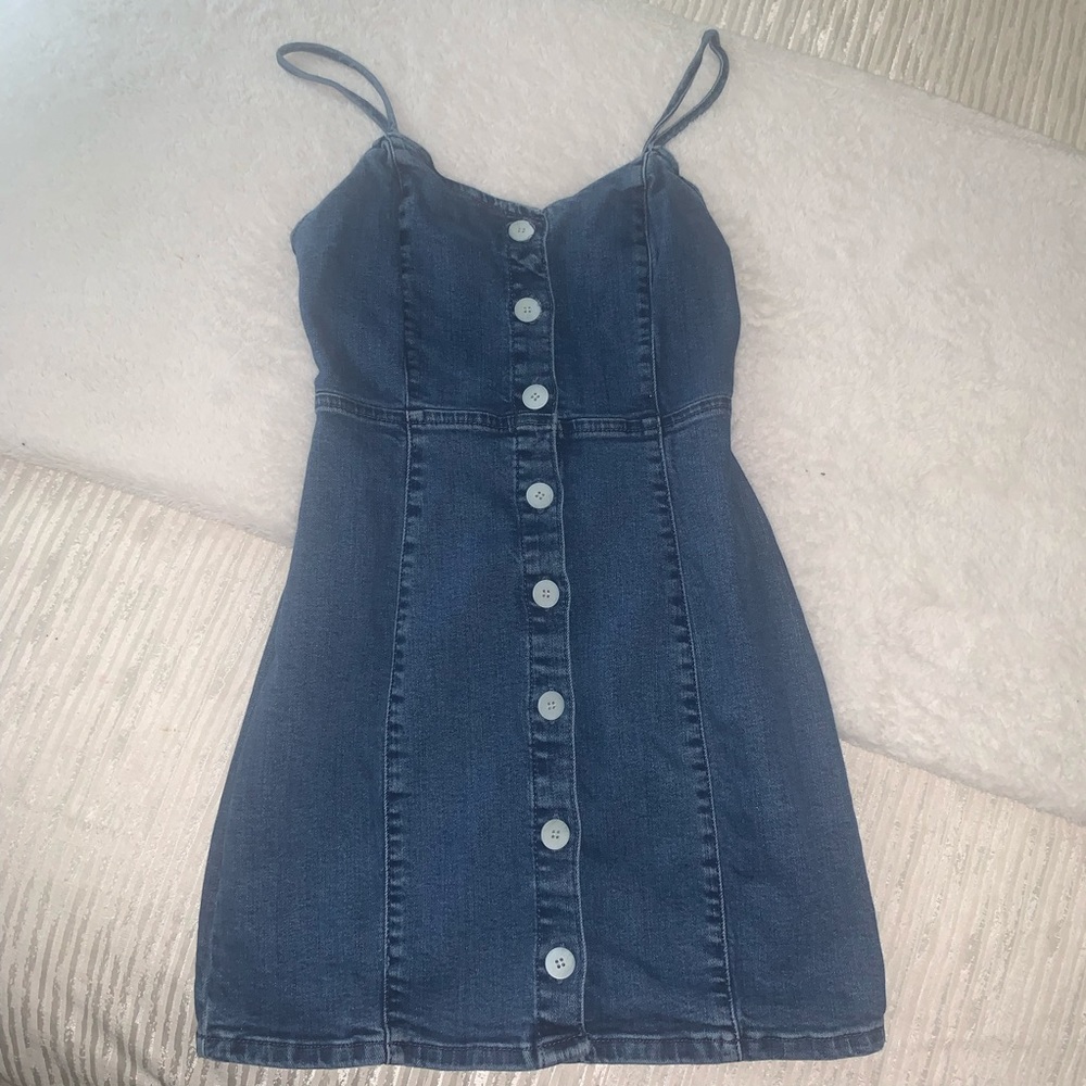 Zara denim mini dress